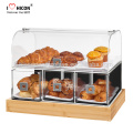 Gardez vos aliments frais et propres magasin de détail vitrine acrylique moderne en verre vitrine de boulangerie de pain